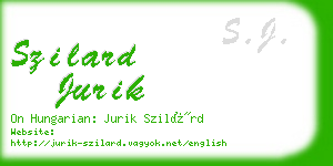 szilard jurik business card